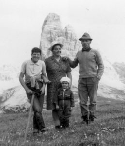 Monte Piana 5-9-1967 con Graziano a 3 anni
